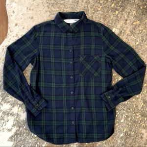 Old Navy Classic Black Watch Flannel, Size M NWOT